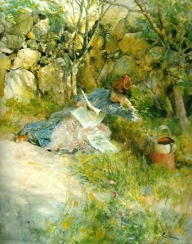 Carl Larsson salitude oil painting picture